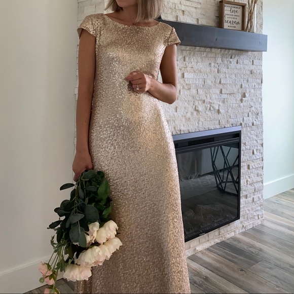 Gold sequins long dress✨ - Picture 8 of 10